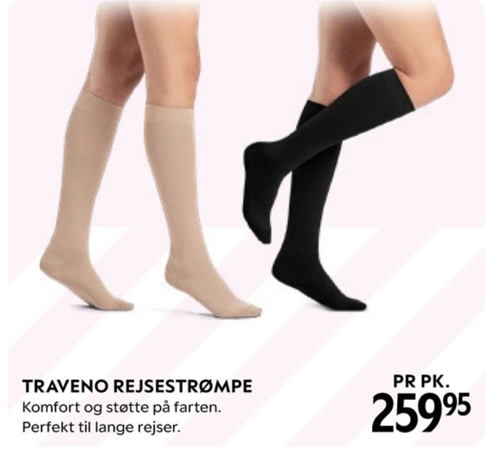 Traveno, Strømper