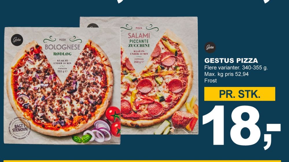 Gestus, Bolognese Rødløg Pizza