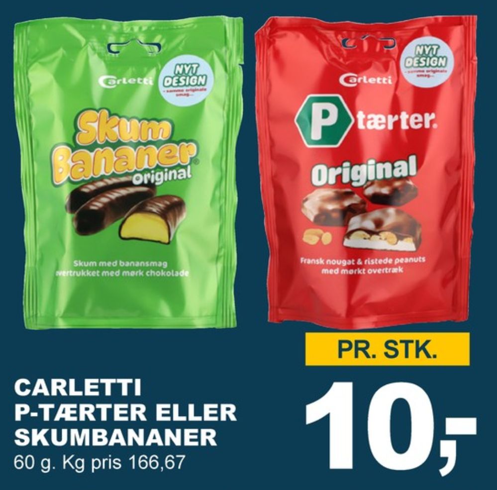 Carletti, P-Tærter Original