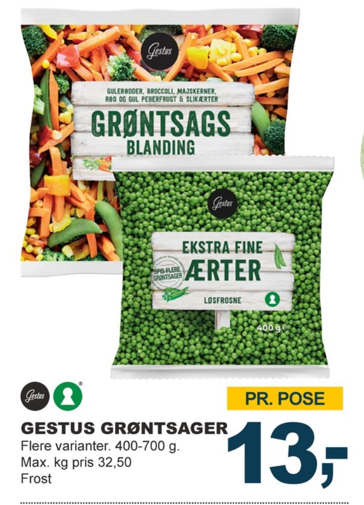Gestus, Grøntsagsblanding