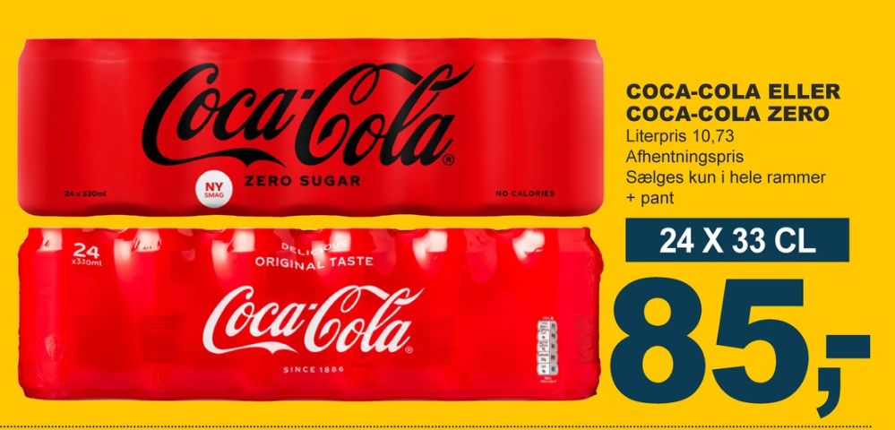 Coca Cola Zero, Cola 24 pk.