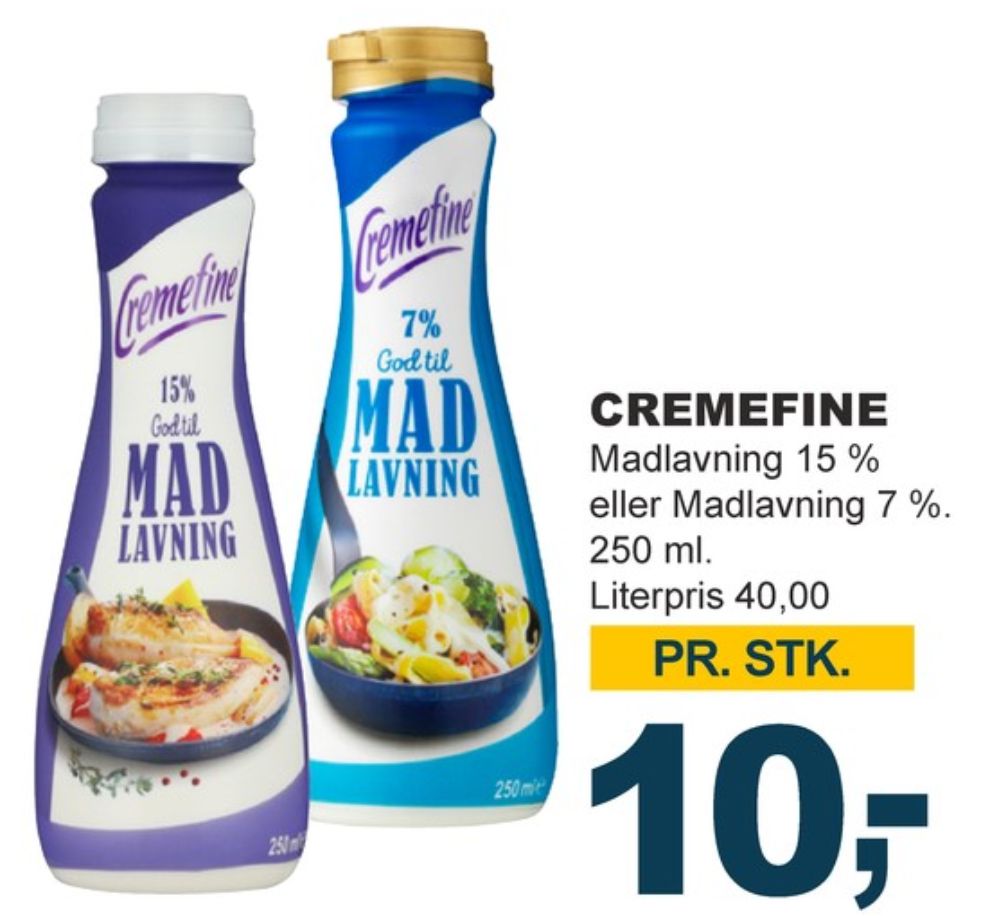 Cremefine, Madlavningsfløde 7 %