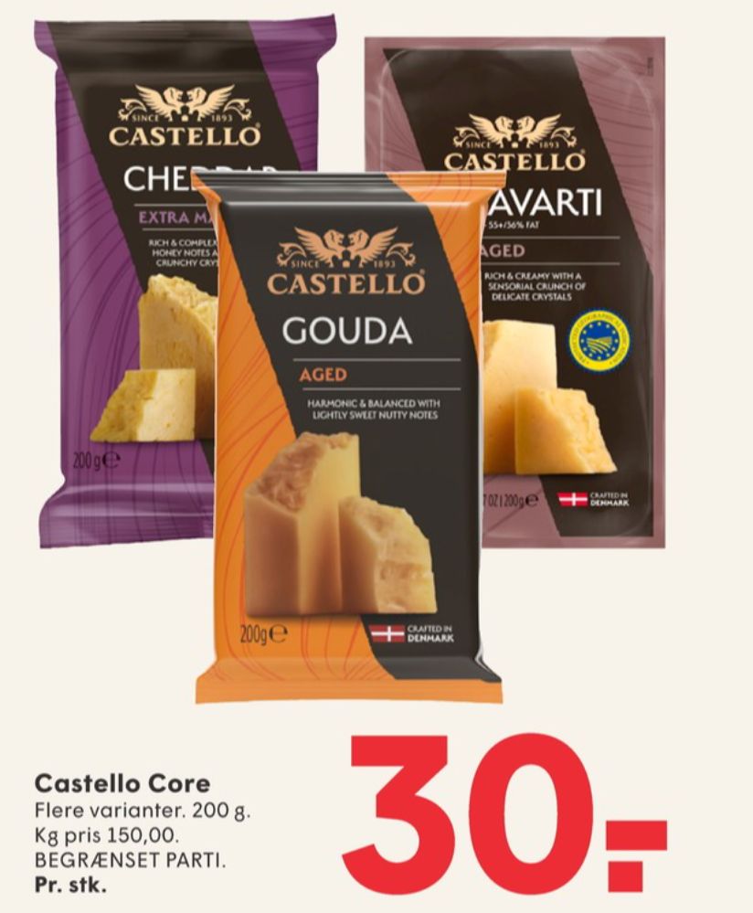 Castello, Cheddar Lagret