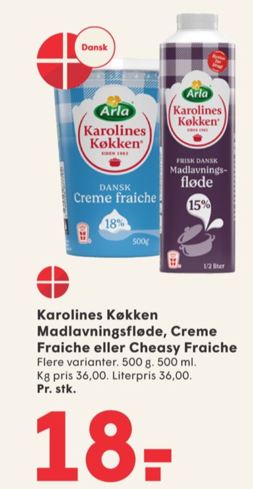 Karolines, Creme Fraiche 18%