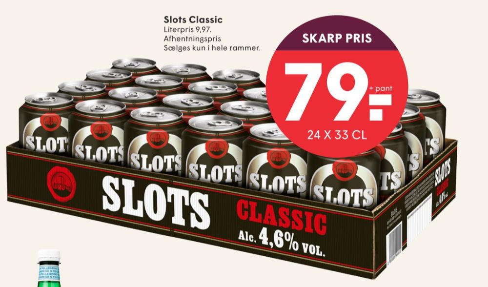 Slots Classic, Øl 24 pk.
