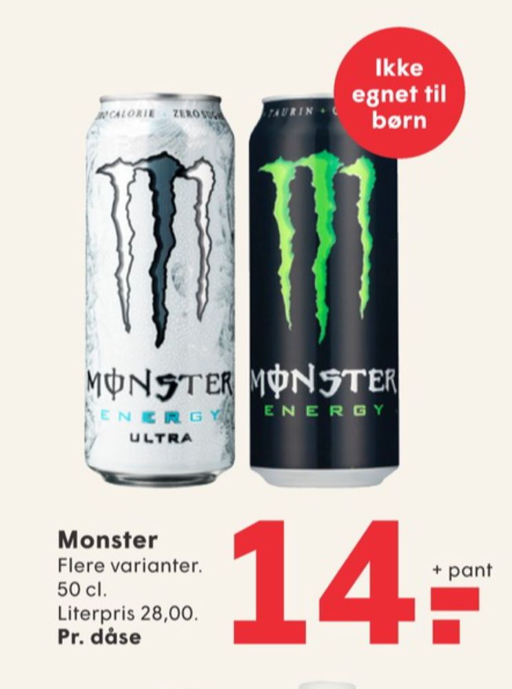 Monster Ultra Energy, Energidrik