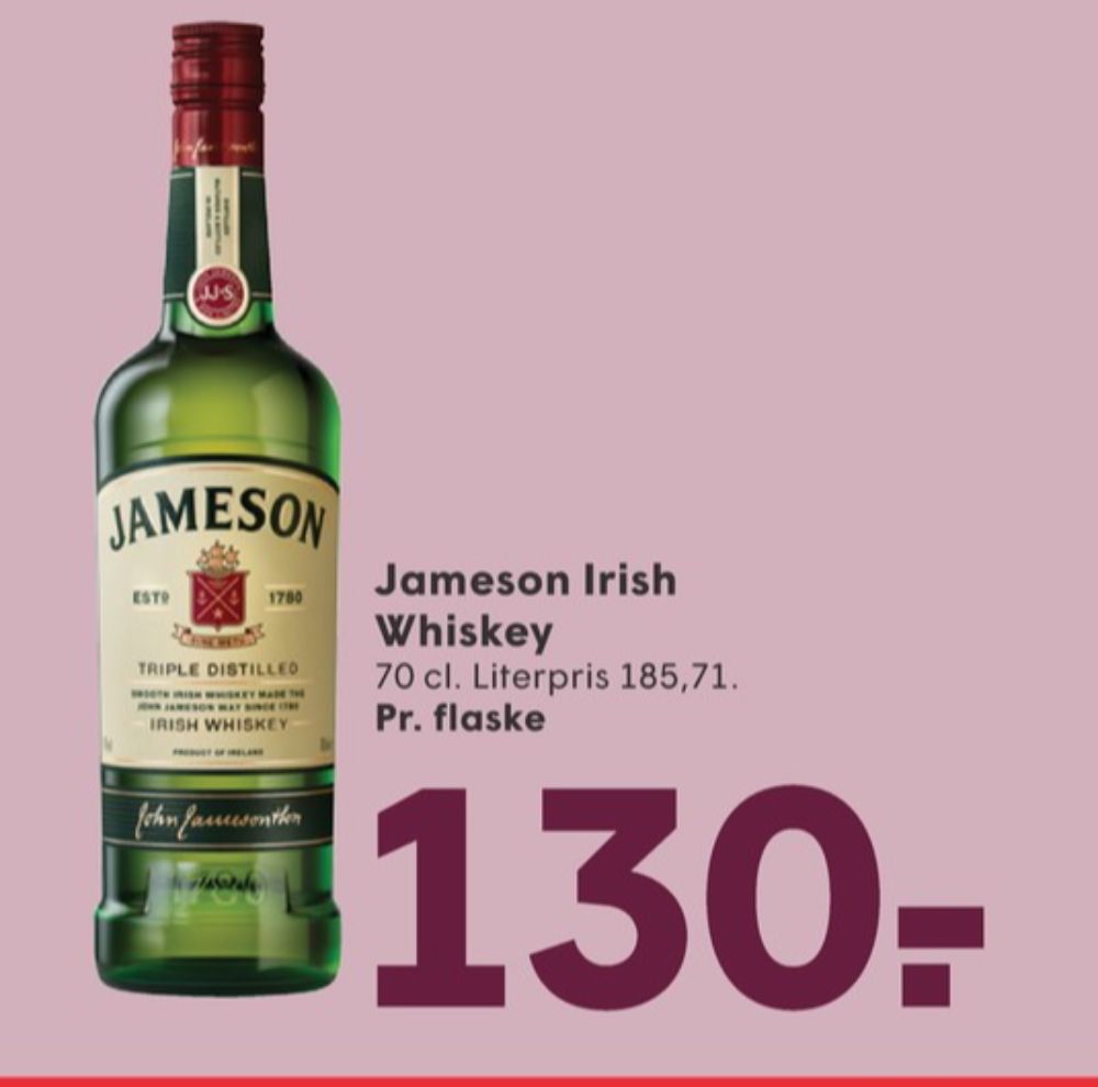 Jameson Triple Destilled, Whisky