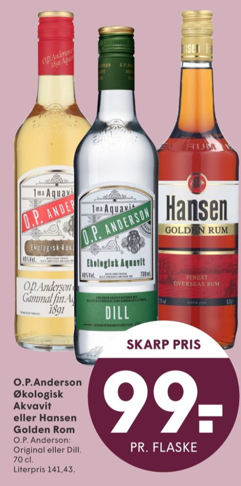 OP Anderson Original, Akvavit