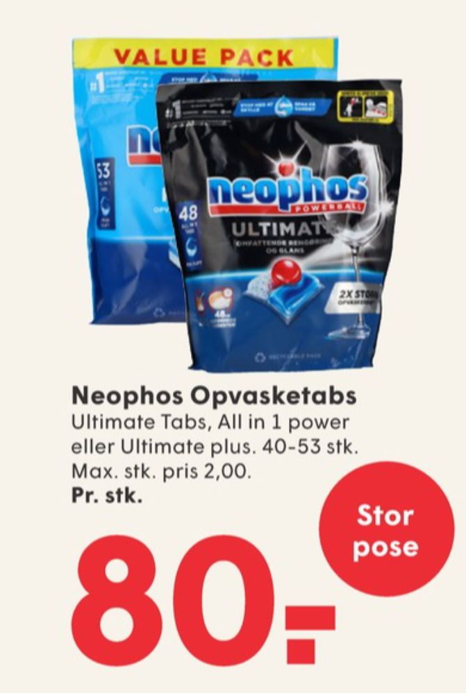 Neophos, Maskinopvask-tabs