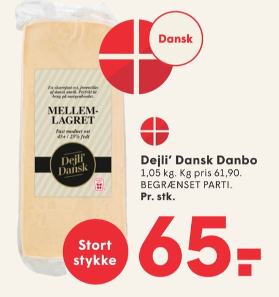 Dejli Dansk, Skæreost Mellemlagret