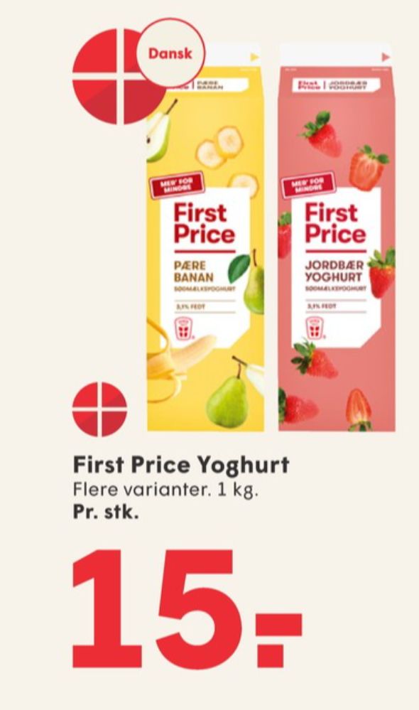 First Price, Jordbær Yoghurt 