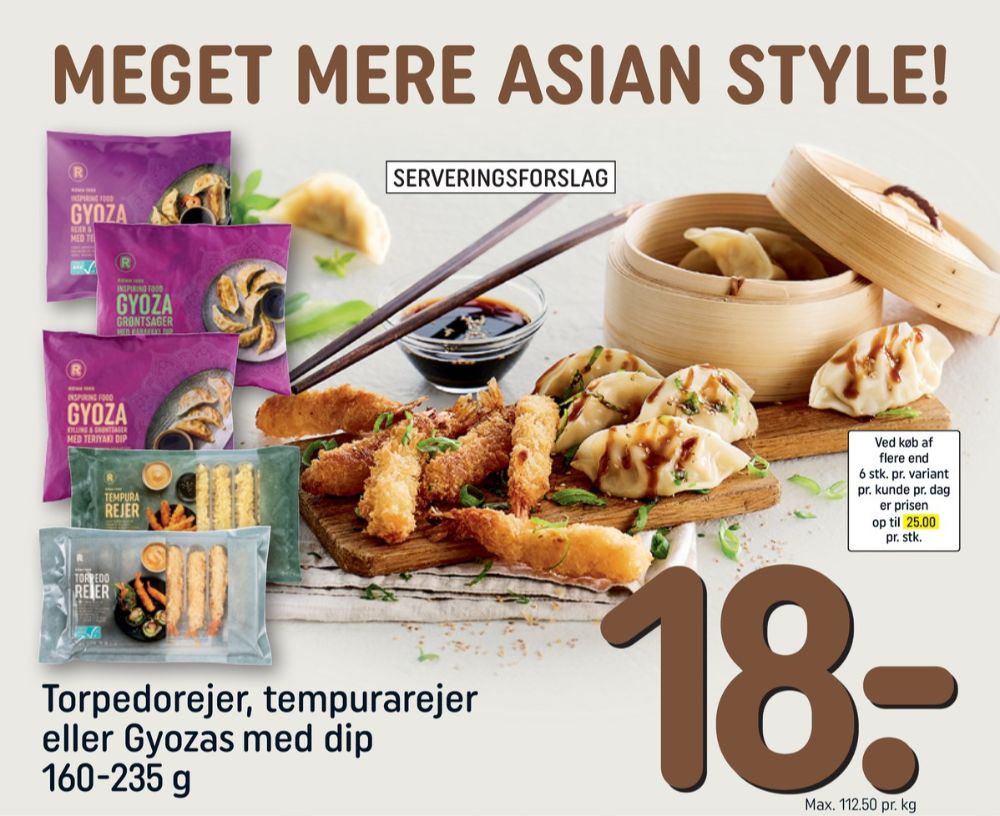 Rema 1000 Inspiring food, Gyoza med Grøntsager