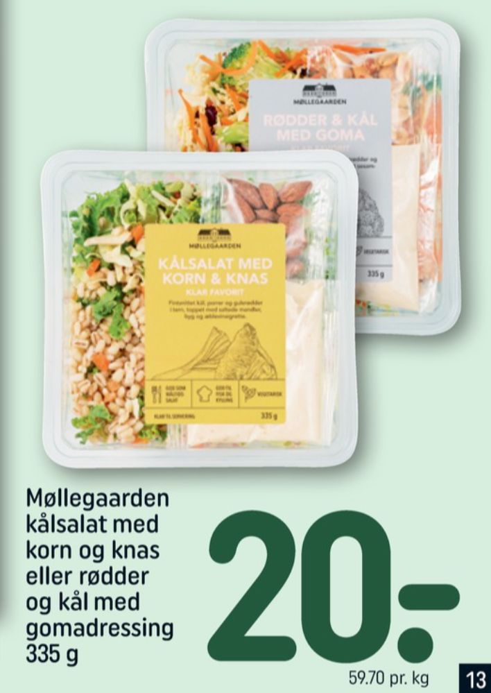 Møllegaarden, Måltidssalat
