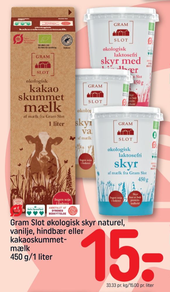 Gram Slot, Kakaoskummetmælk