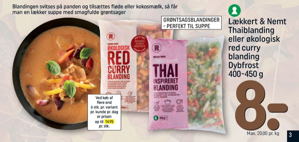Rema 1000, Thai Inspireret Blanding