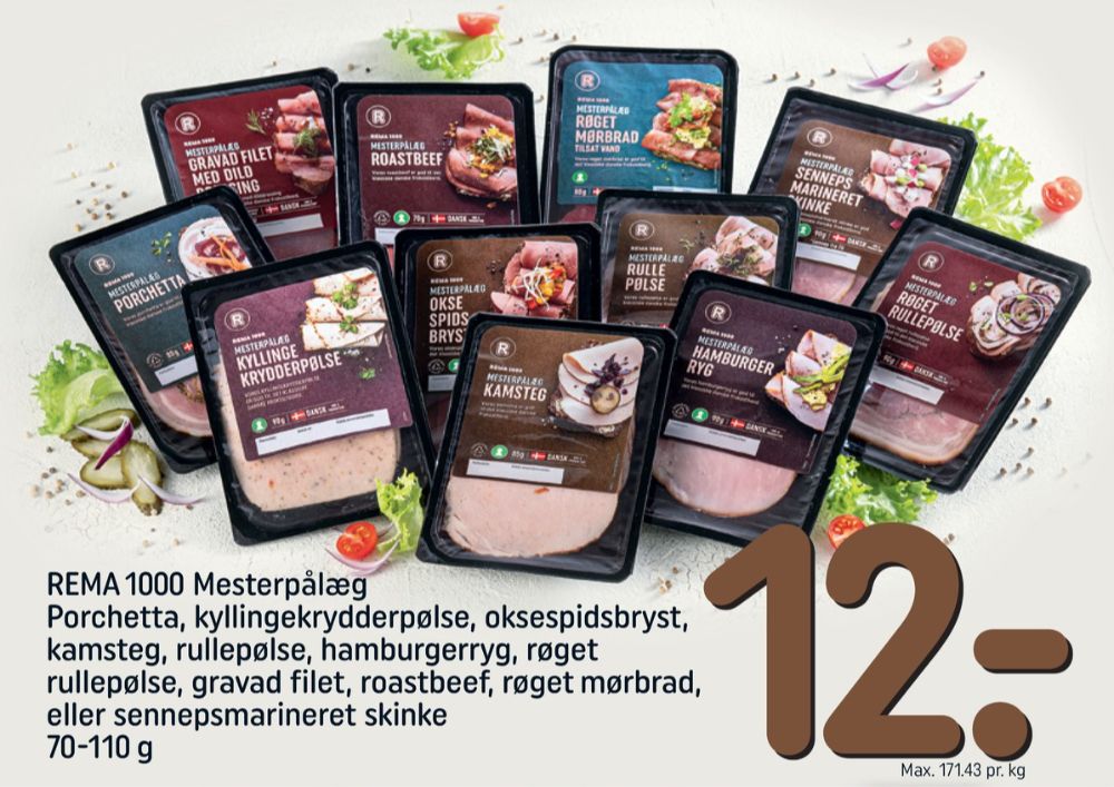 Rema 1000 Mesterpålæg, Skinke Sennepsmarineret