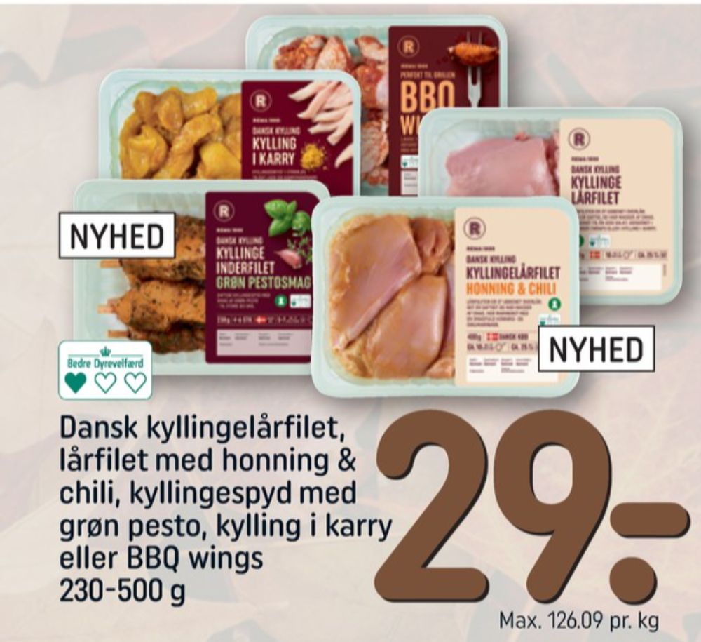 Rema 1000, Kyllingelårfilet