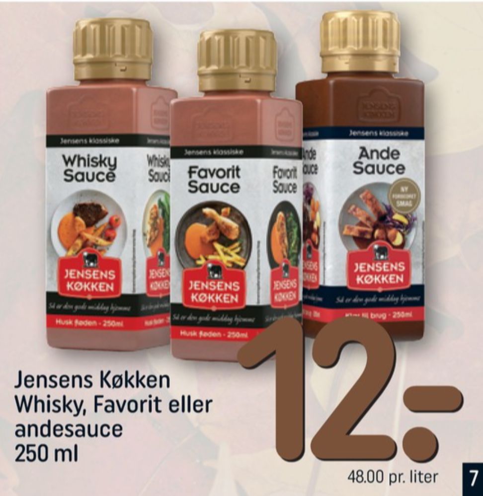 Jensens Køkken, Whisky Sauce