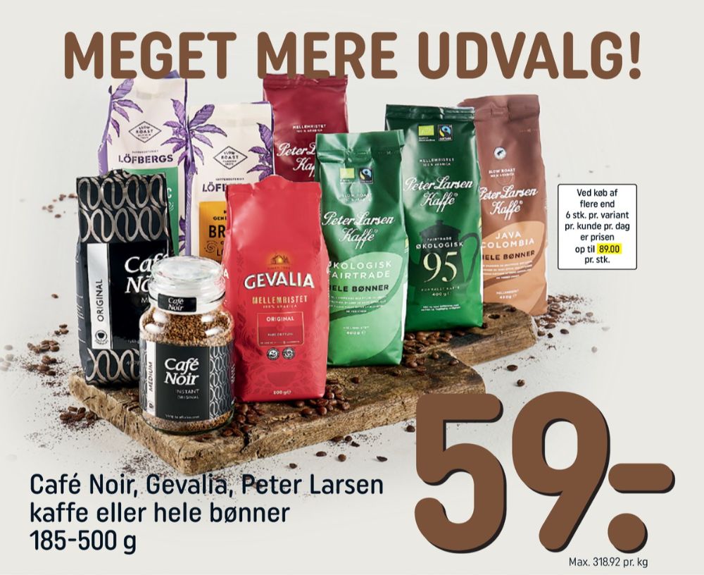 Peter Larsen Java Colombia, Kaffebønner