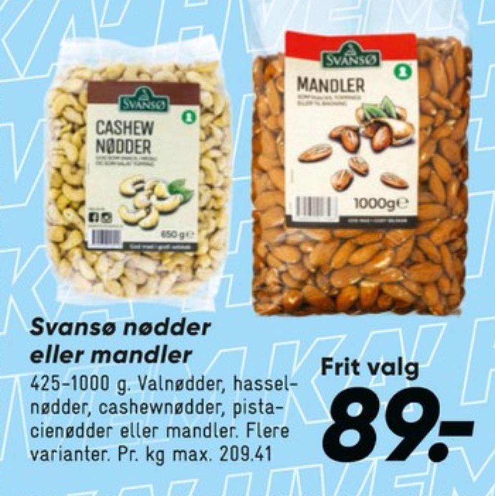 Svansø, Pistacienødder