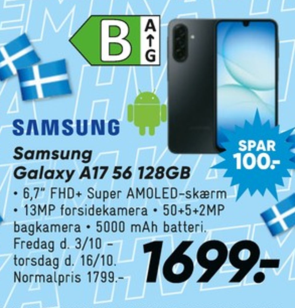 Samsung Galaxy A17, Mobiltelefon