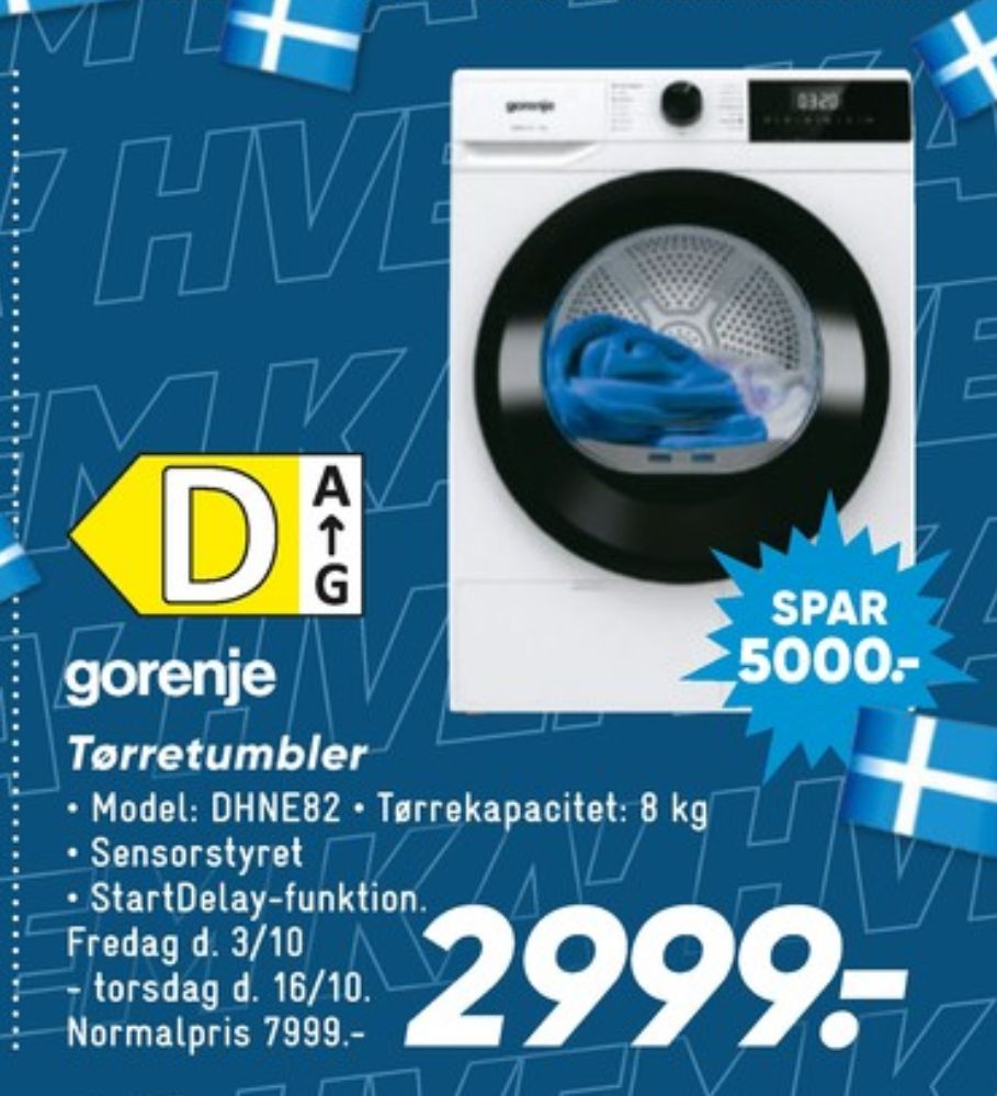 Gorenje, Tørretumbler