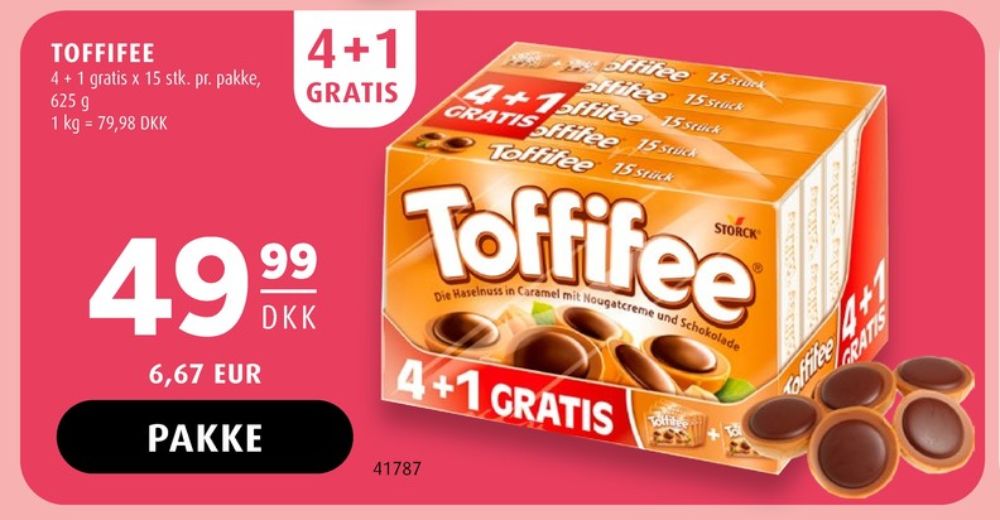 Toffifee, Dessertchokolade