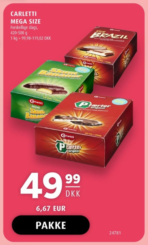 Carletti, P-tærter Original