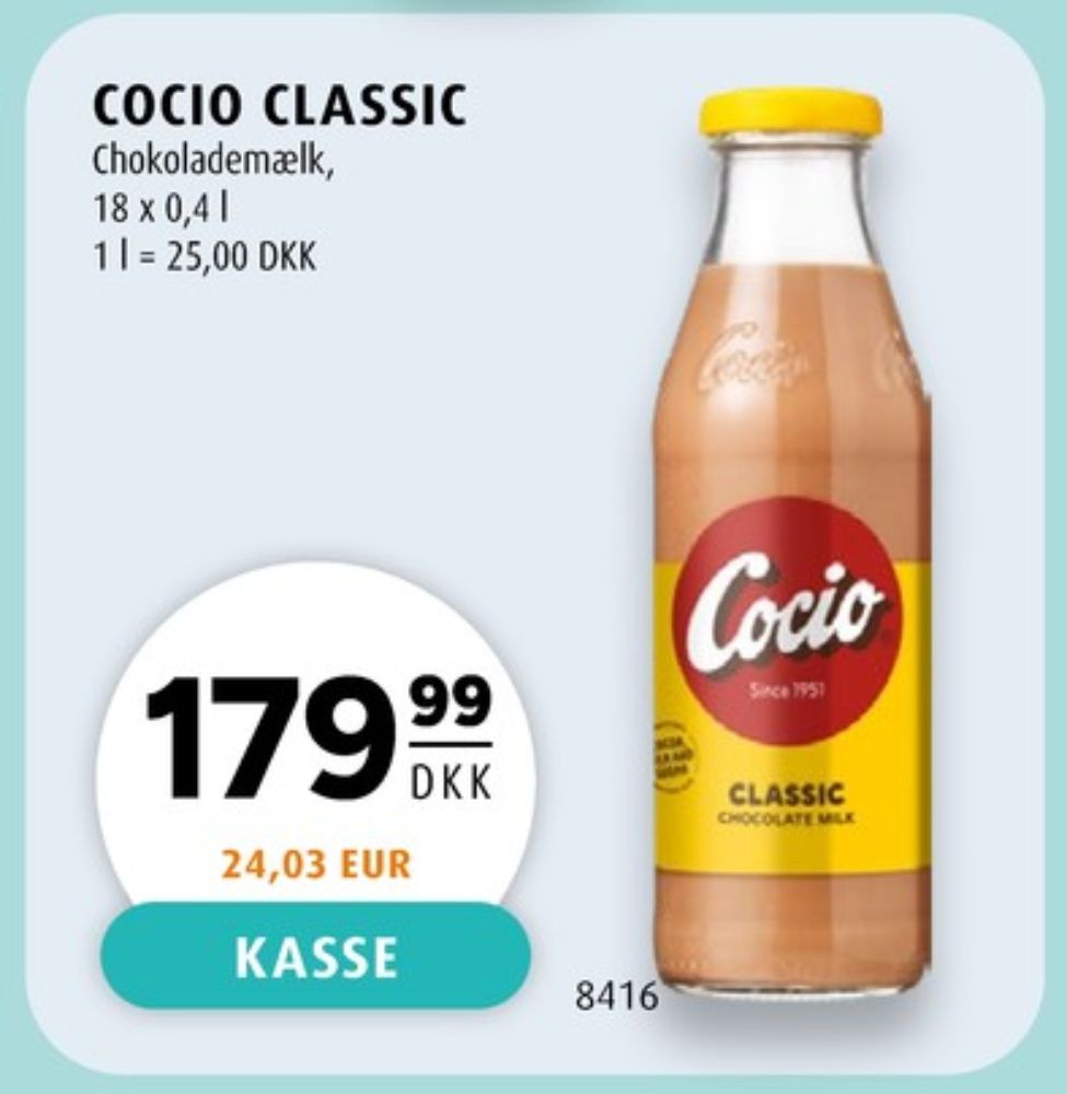 Cocio, Chokolademælk Classic 18 pk.