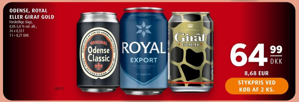 Royal Export, Øl 18 pk.