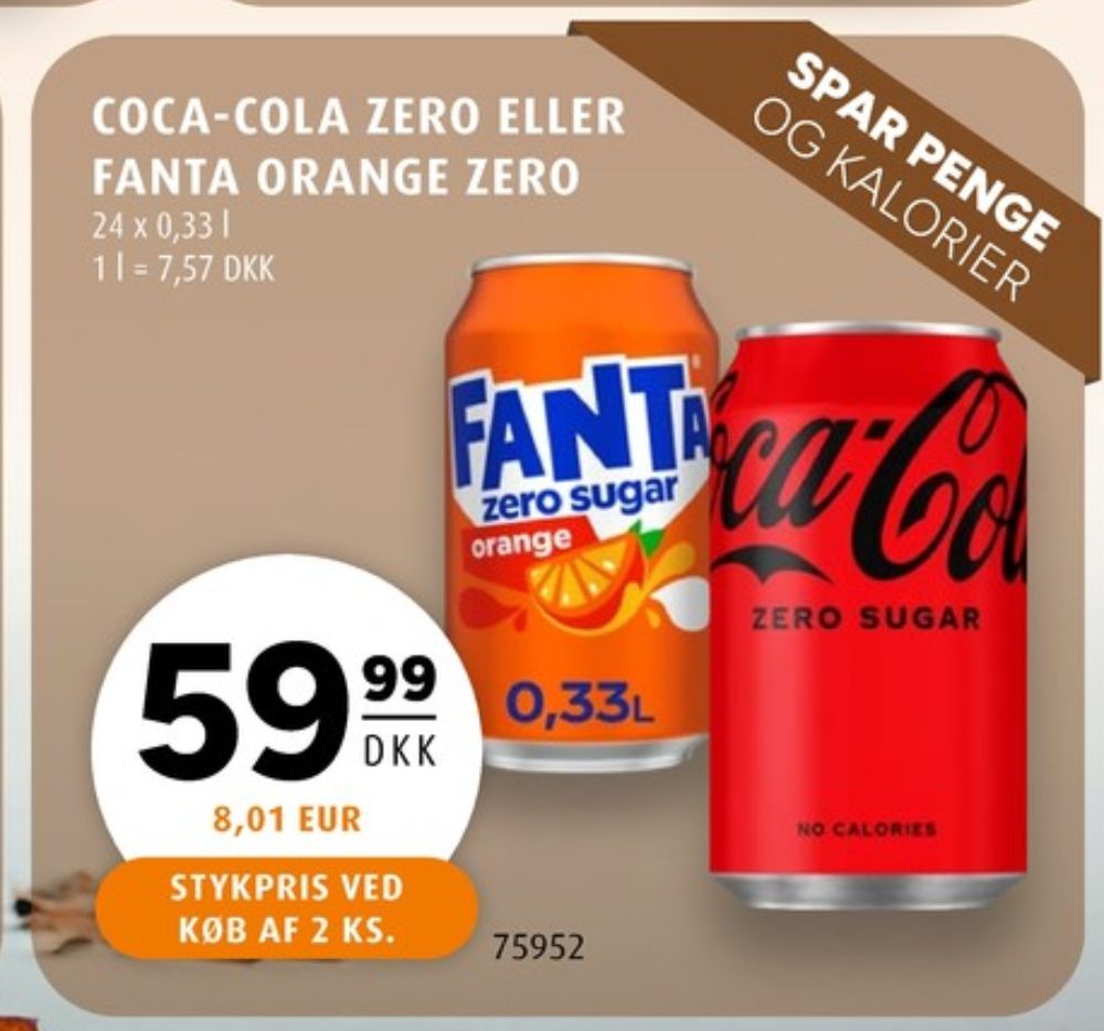 Coca Cola Zero, Cola 24 pk.