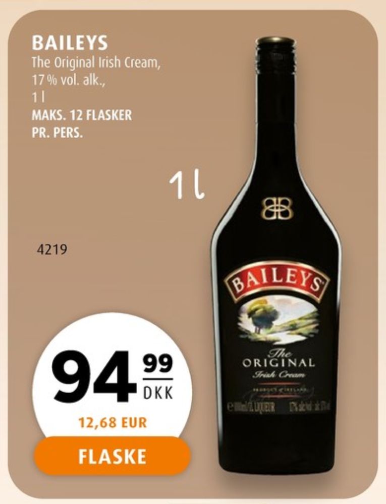 Baileys Original, Likør