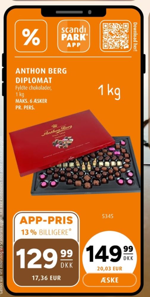 Anthon Berg Diplomat, Dessertchokolade