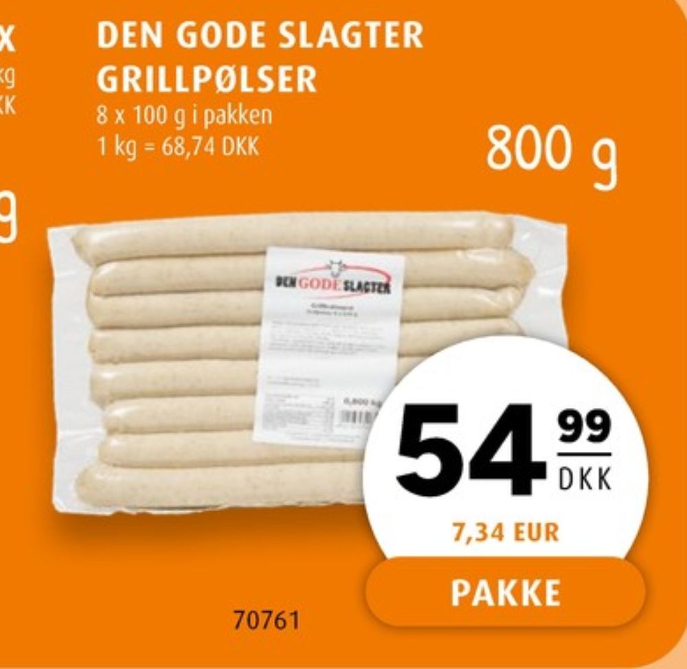 Den Gode Slagter, Grillpølser