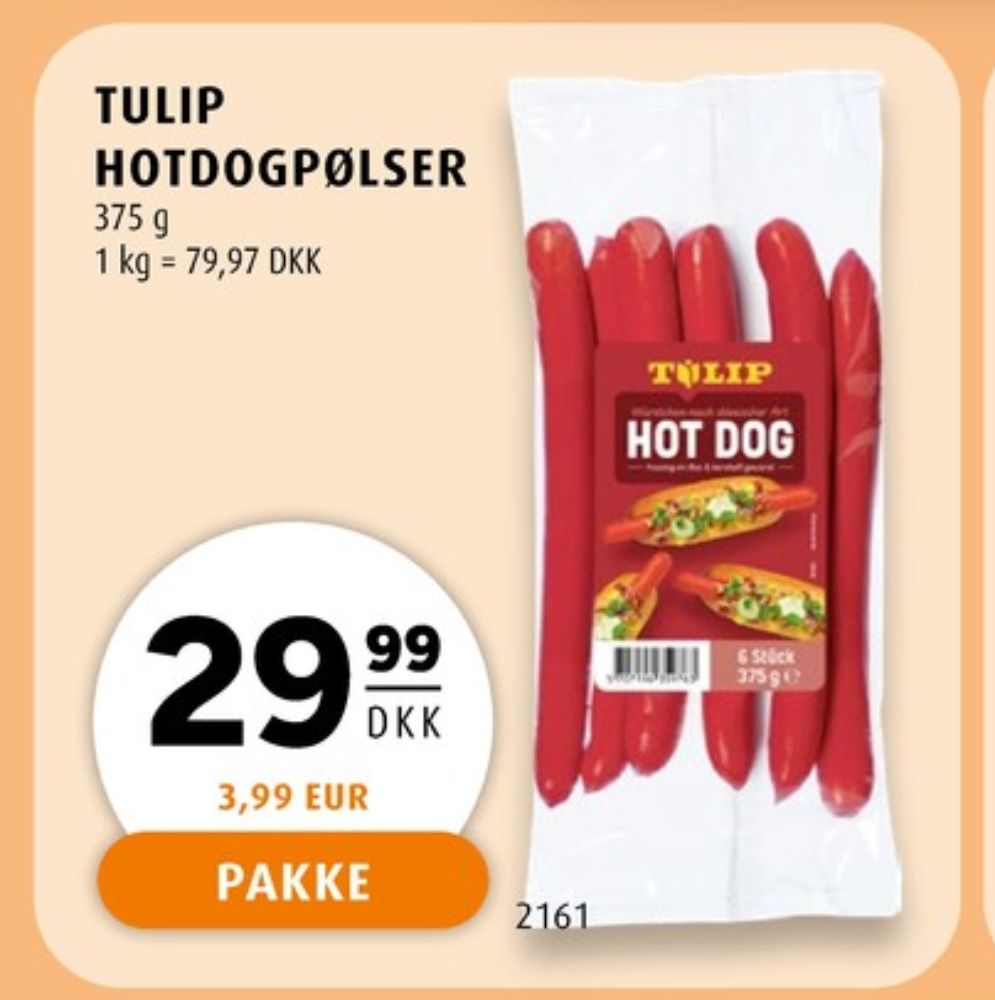 Tulip, Hotdogpølser