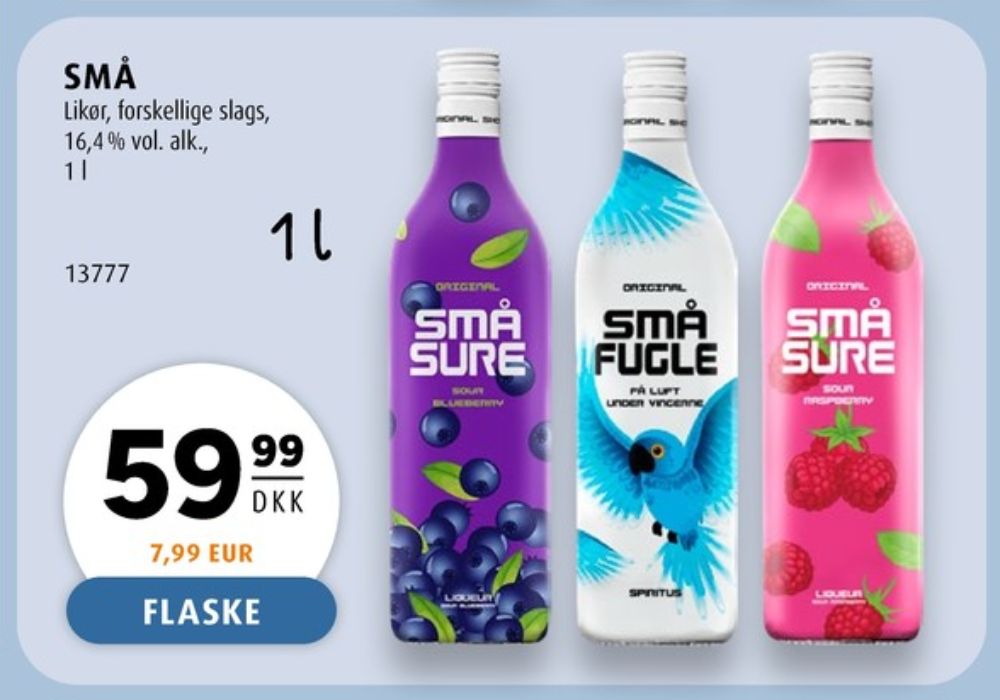 Små Sure, Shots Blåbærsmag
