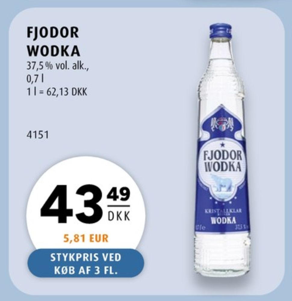 Fjodor Wodka, Vodka