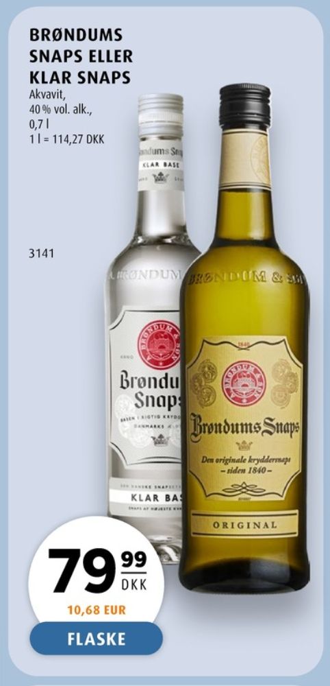 Brøndums  Original, Snaps