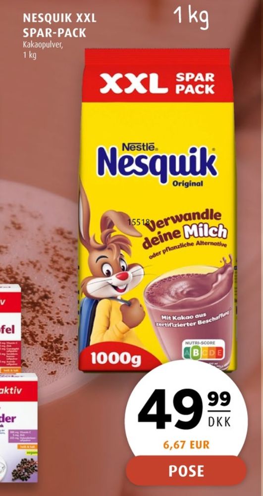 Nestlé Nesquik, Kakaodrikspulver