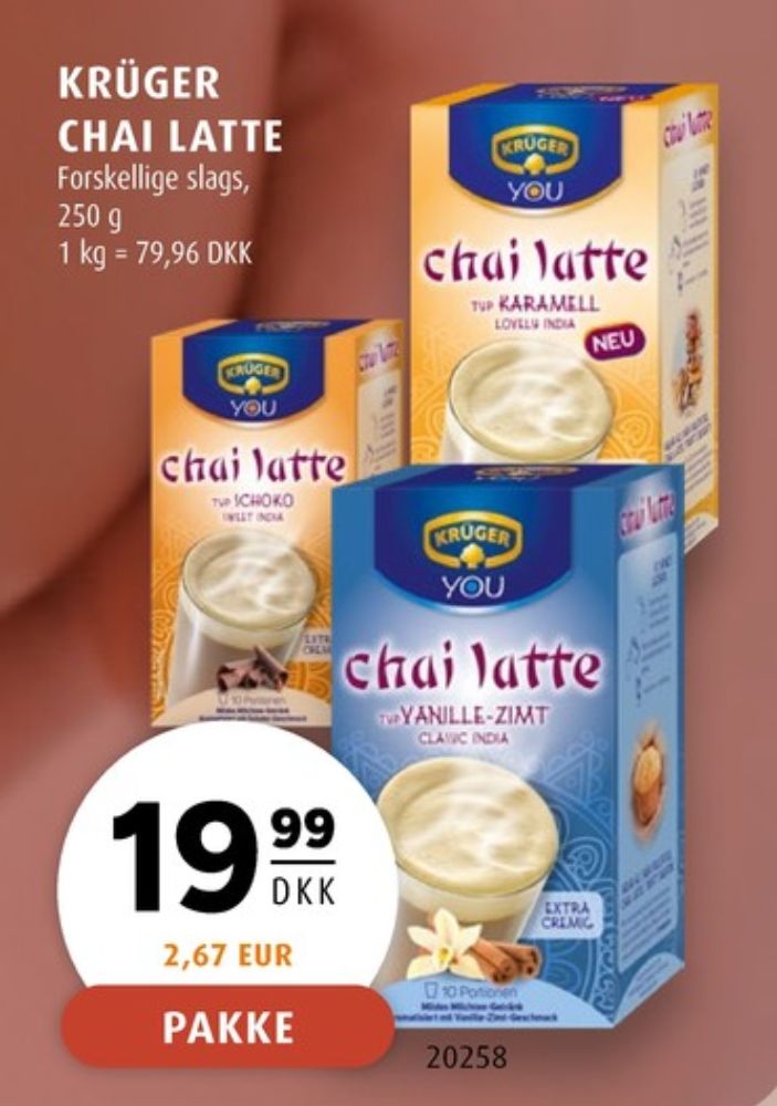 Krüger, Instant Te Chai Latte Schoco