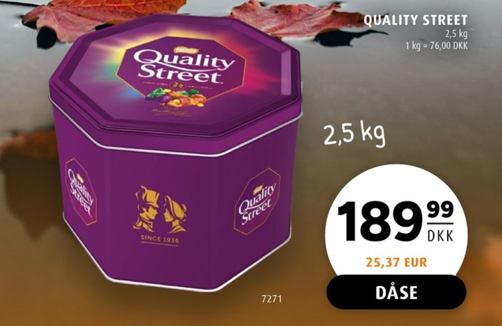 Quality Street, Dessertchokolade