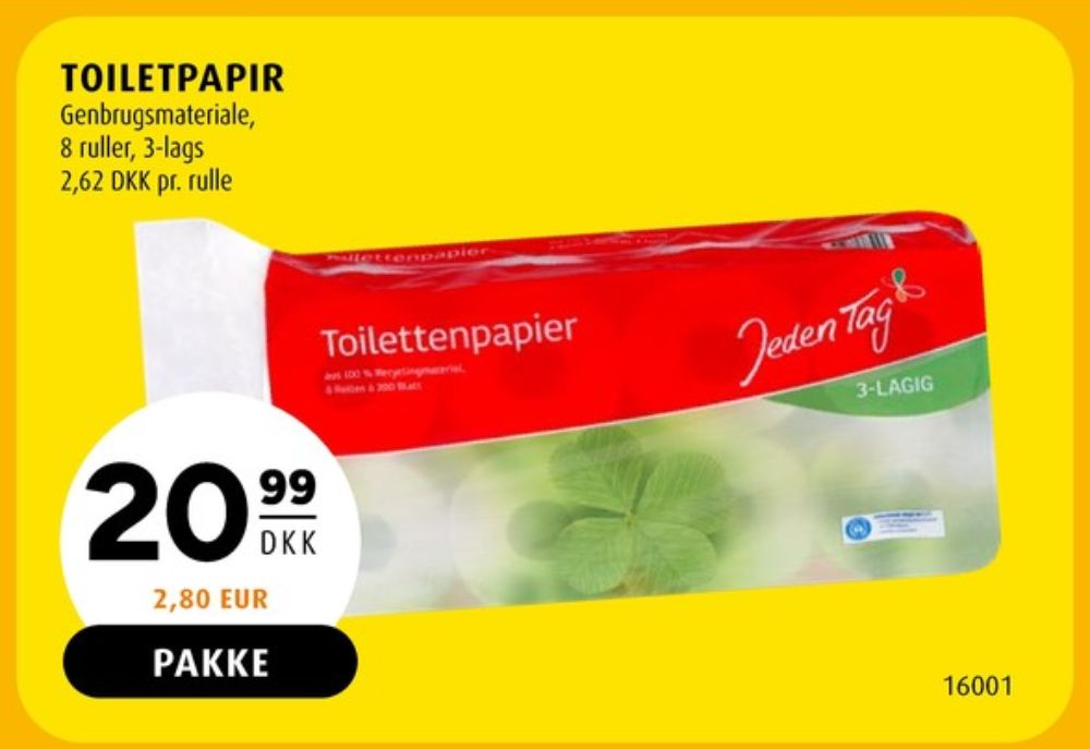 Jeden Tag, Toiletpapir