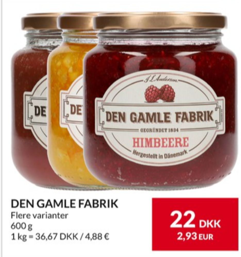 Den Gamle Fabrik, Appelsinmarmelade