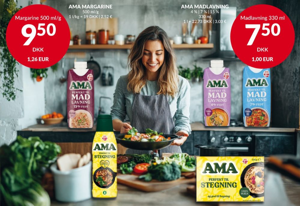 Ama, Margarine-flydende