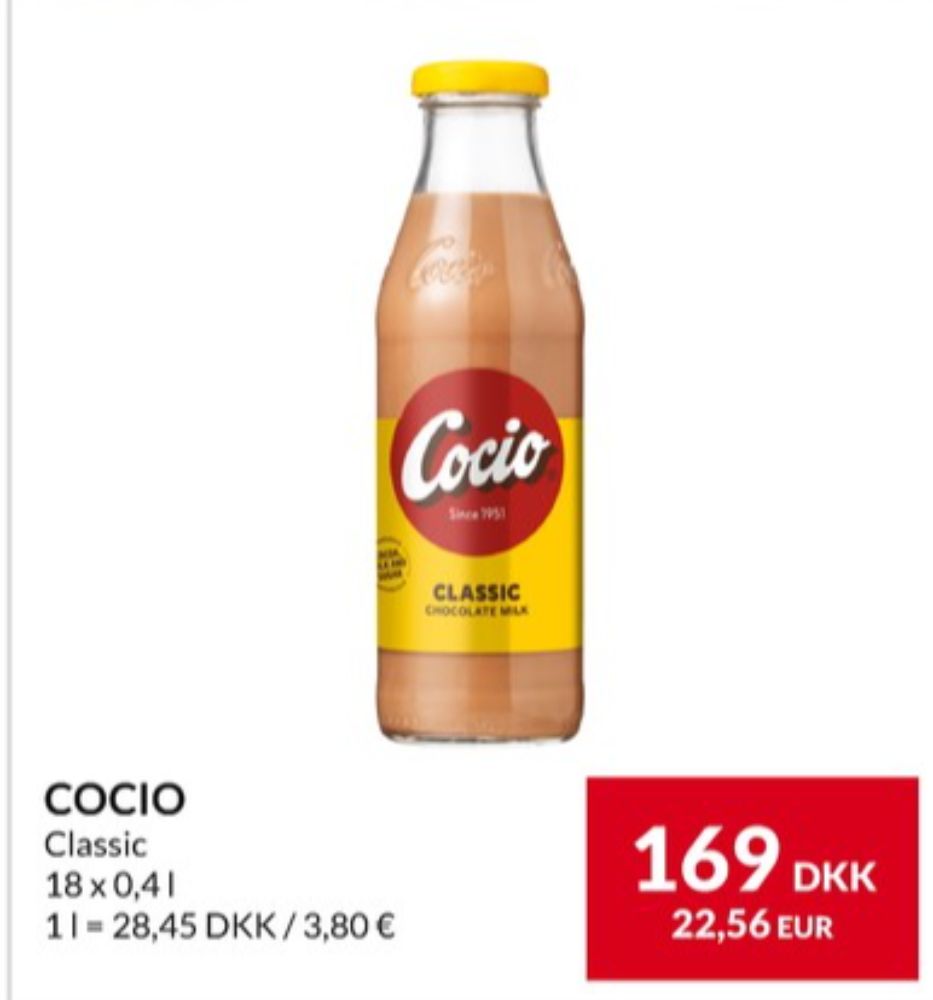 Cocio, Chokolademælk Classic 18 pk.