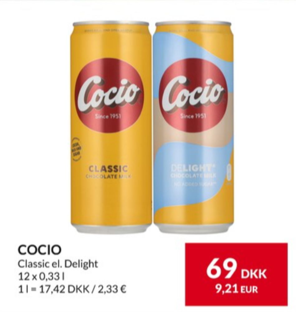 Cocio, Chokolademælk Classic 12 pk.