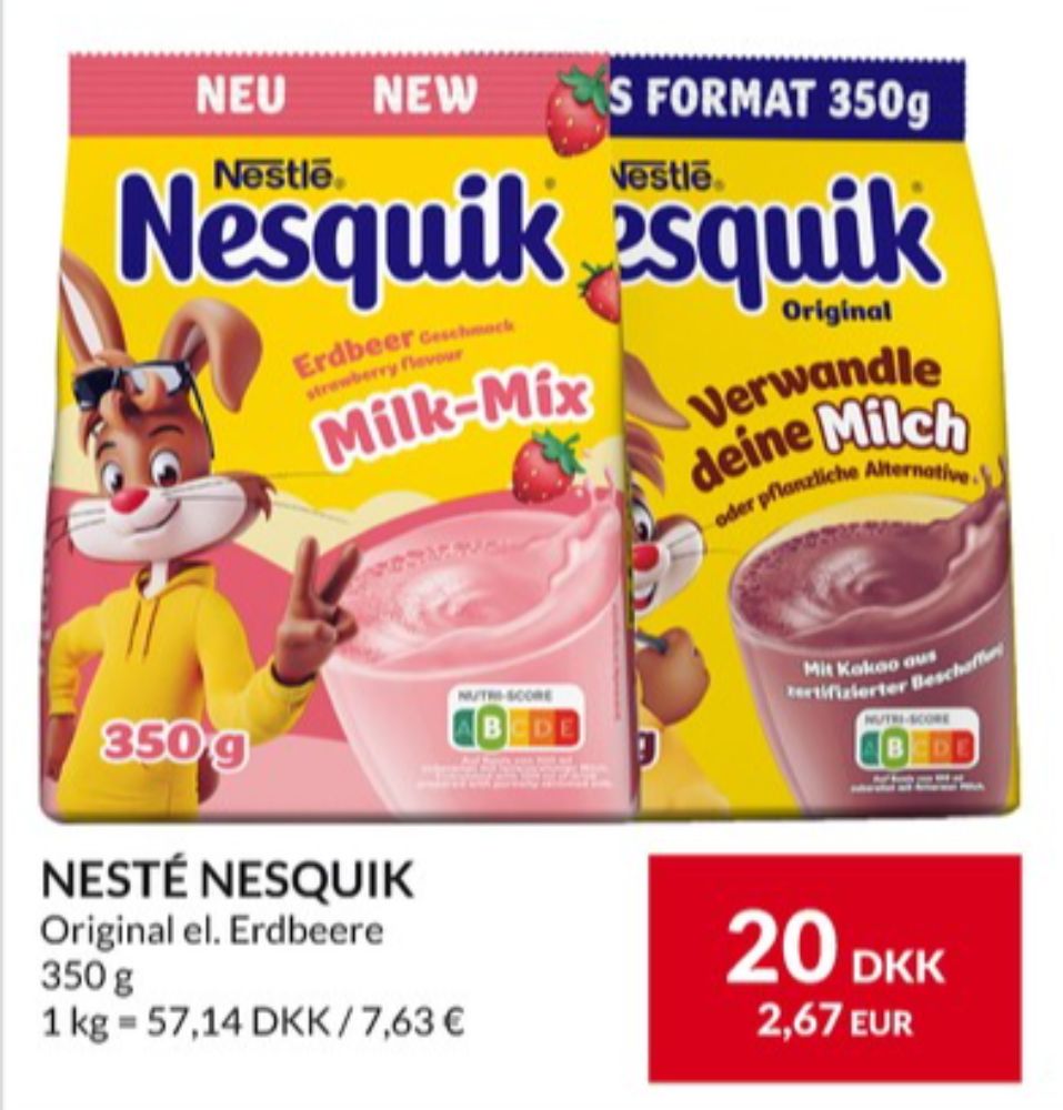 Nestlé Nesquik, Kakaodrikspulver
