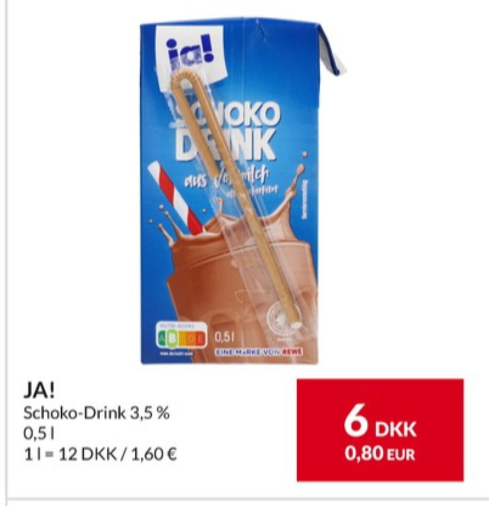 ja!, Kakaomælk