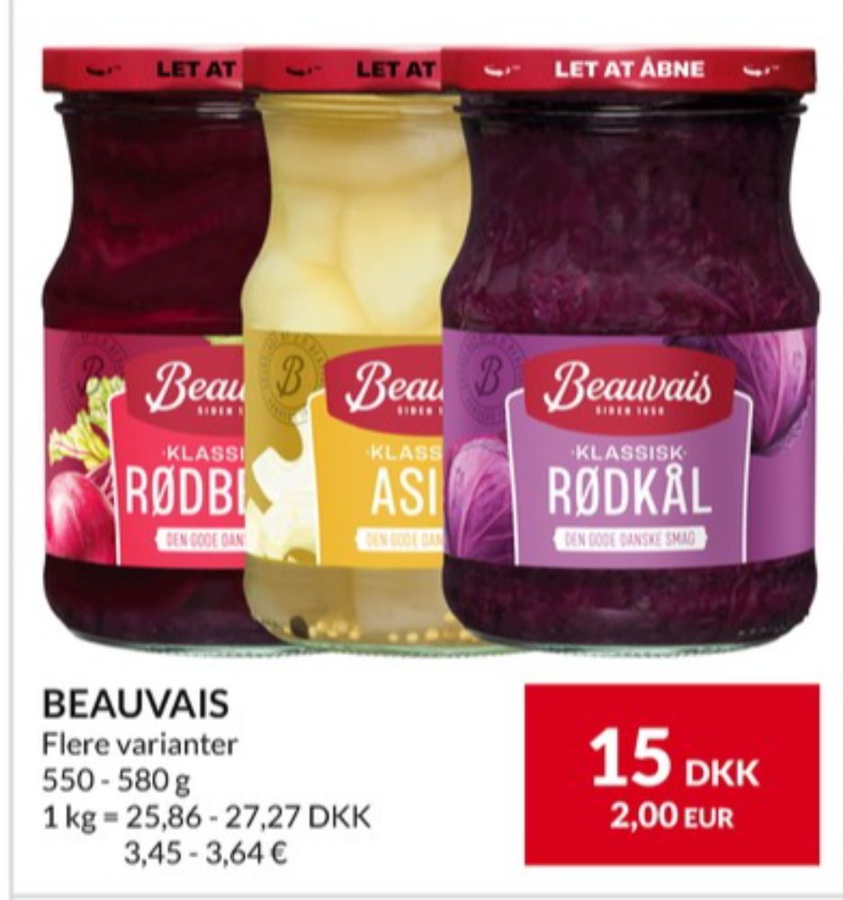 Beauvais, Asier syltet