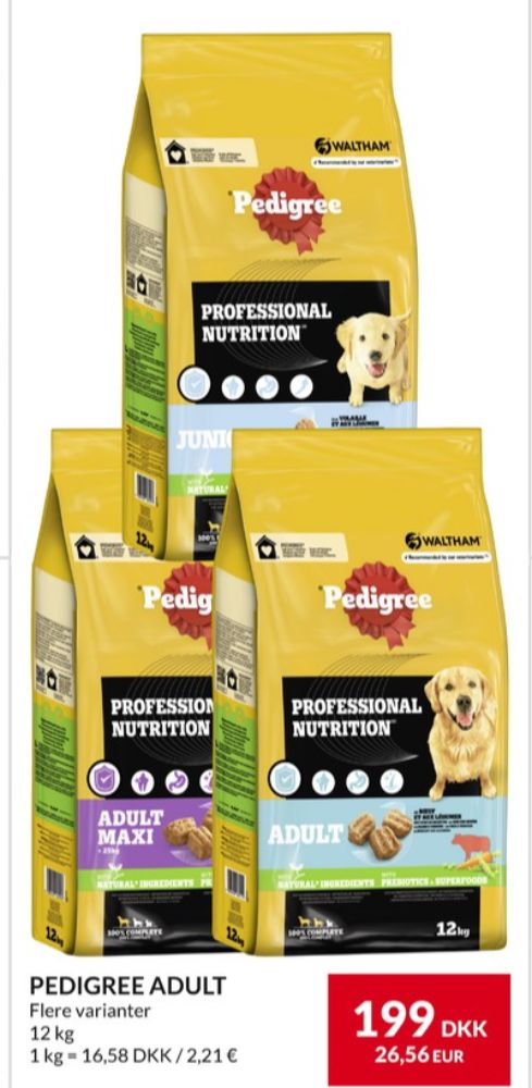 Pedigree, Hundefoder